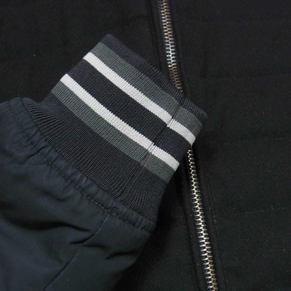 DIESEL ディーゼル 00E8F203 ロゴワッペン 中綿 ロング ブルゾン コート ブラック系 XXS【中古】