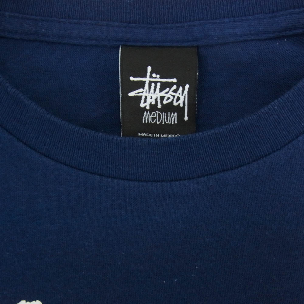 STUSSY ステューシー GUAM グアム 店舗限定 ロゴプリント Tシャツ 半袖 カットソー ネイビー系 M【中古】