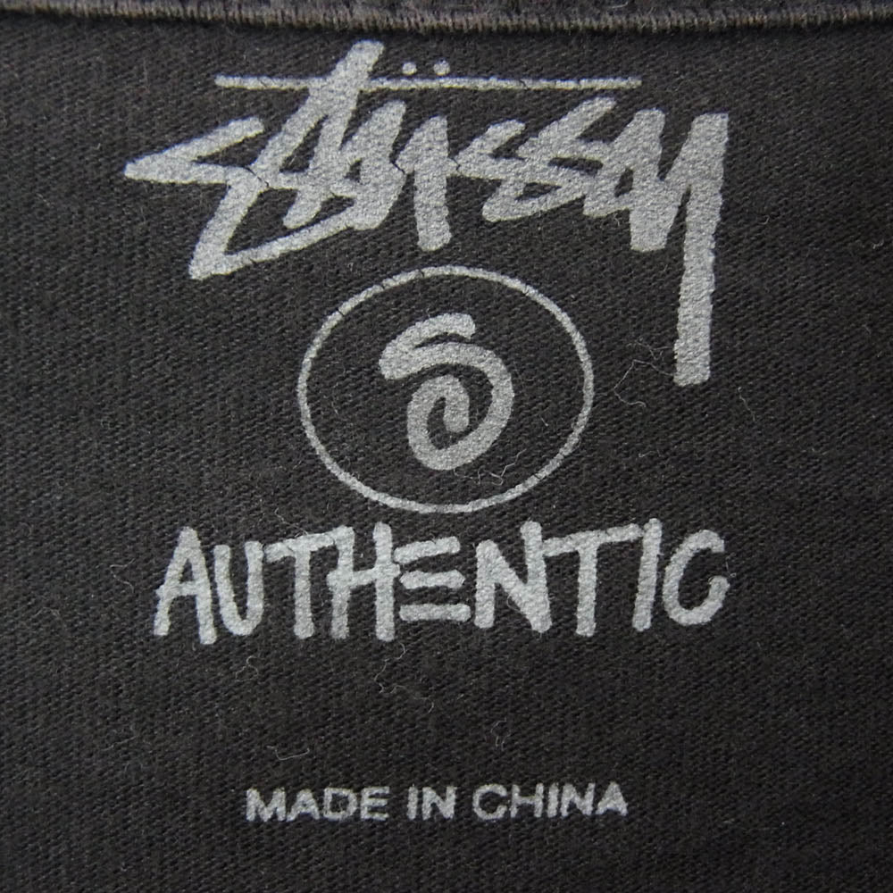 STUSSY ステューシー 30周年記念 × Super Co スーパーコー キャラクタープリント Tシャツ 半袖 カットソー ブラック系 S【中古】