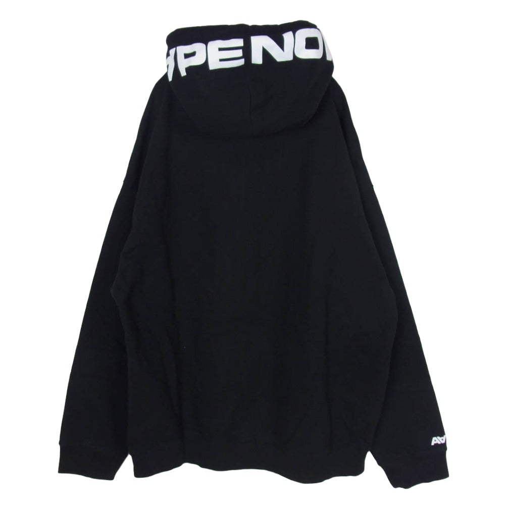A BATHING APE アベイシングエイプ AAPSWMC345XXN AAPE エーエイプ ape head zip-up hoodie フードロゴプリント ジップアップ パーカー フーディ ブラック系 XXL【中古】
