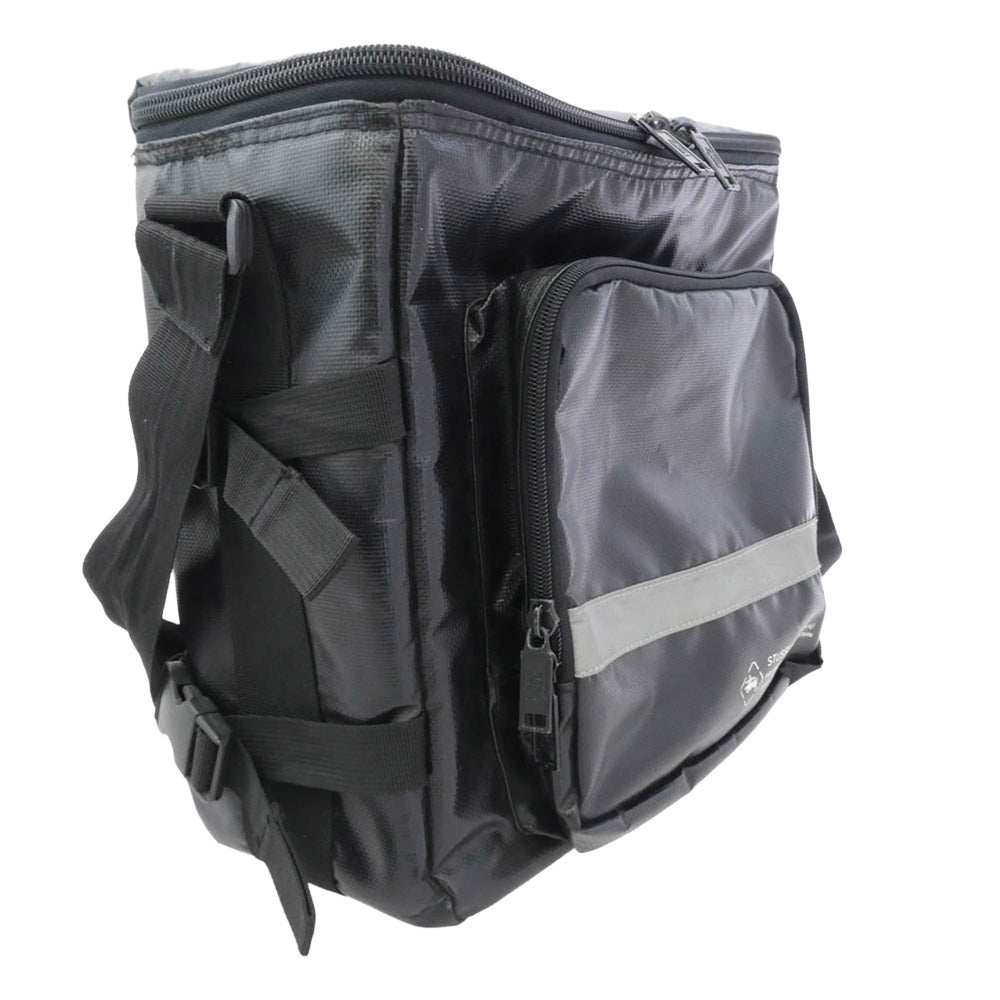 STUSSY ステューシー 90s OLD 紺タグ リフレクティブ レコード バッグ ショルダーバッグ ブラック系【中古】
