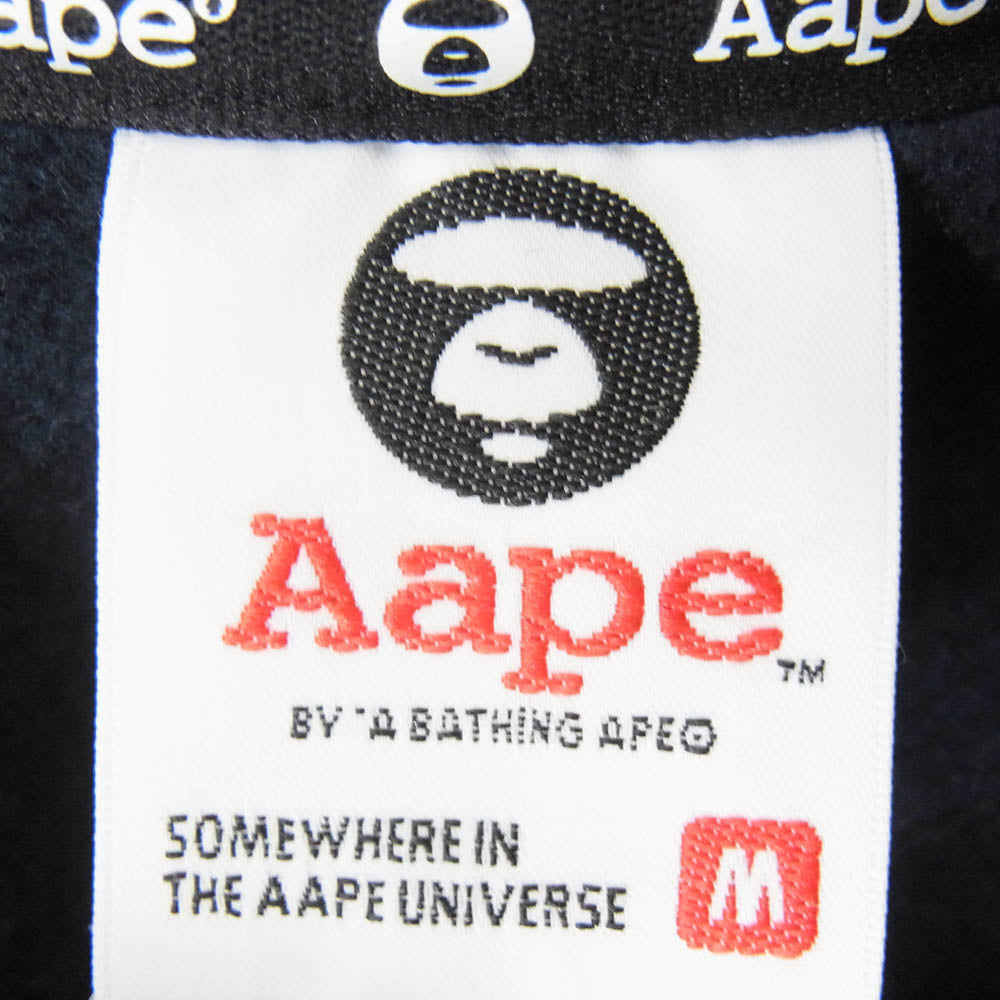 A BATHING APE アベイシングエイプ AAPSWM3482XXB AAPE エーエイプ Multicolor Camo Stripe Hoodie マルチカラー クレイジーパターン フーデッドスウェット スタジャン ブルゾン マルチカラー系 M【中古】