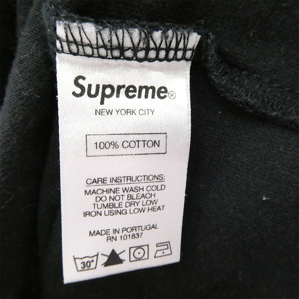 Supreme シュプリーム × Comme des Garcons SHIRT コムデギャルソンシャツ Split Box Logo Tee スプリット ボックスロゴ Tシャツ 半袖カットソー ブラック系 M【中古】