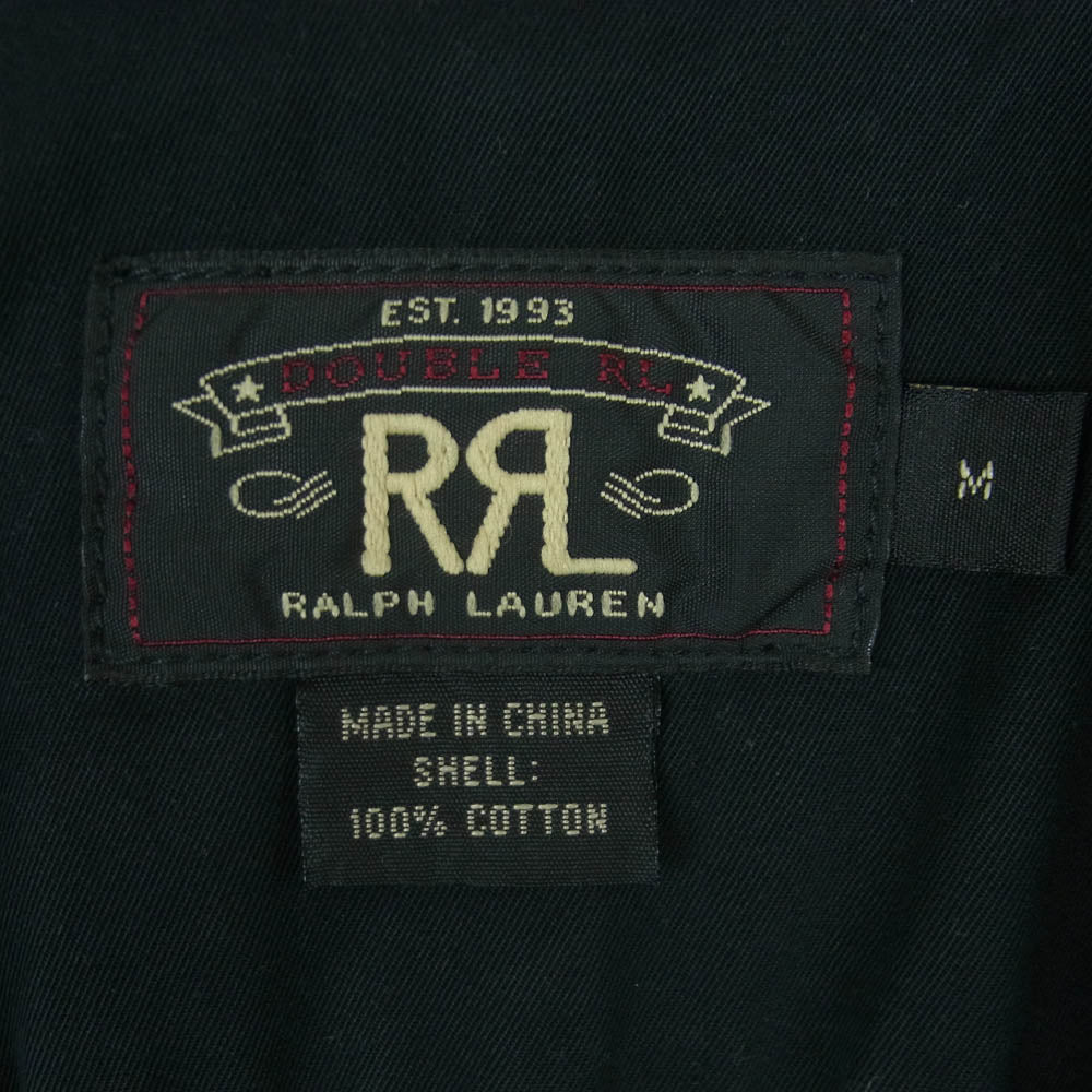 RRL ダブルアールエル STRIPE VEST ストライプ ベスト コットン 中国製 ブラック系 ホワイト系 M【中古】