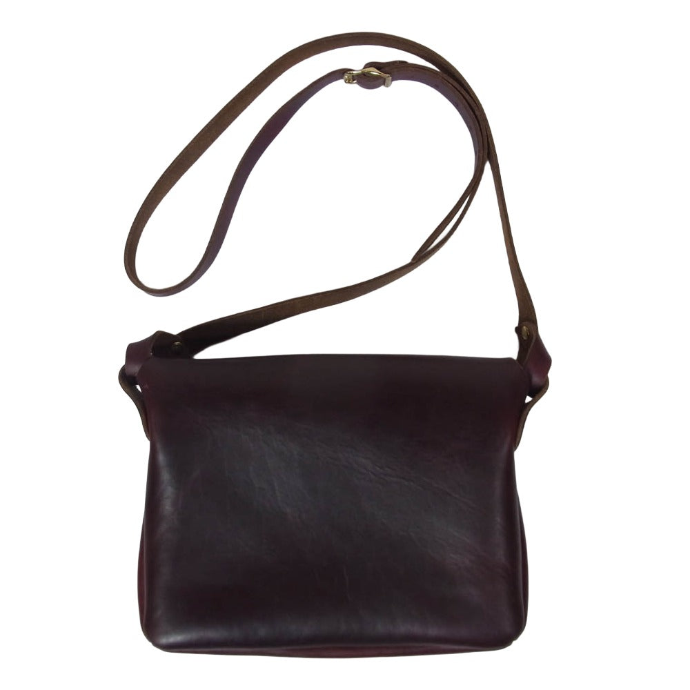 FERNAND LEATHER フェルナンドレザー Horizontal Concho Pouch コンチョ ショルダー バッグ ブラウン系【中古】