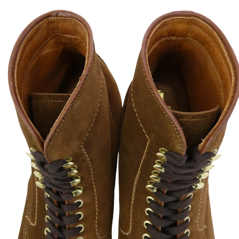 ALDEN オールデン 45918H 別注ミリタリー 6インチ スエード SNUFF ブーツ ブラウン系 10D【極上美品】【中古】