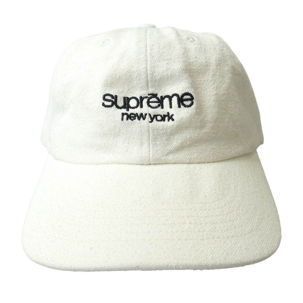 Supreme シュプリーム 23SS Classic Logo 6-Panel クラシックロゴ 6パネル キャップ 帽子 ホワイト系【中古】