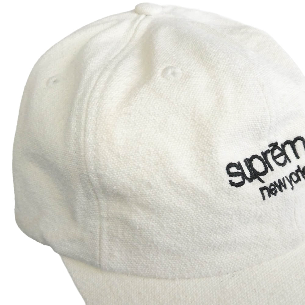 Supreme シュプリーム 23SS Classic Logo 6-Panel クラシックロゴ 6パネル キャップ 帽子 ホワイト系【中古】