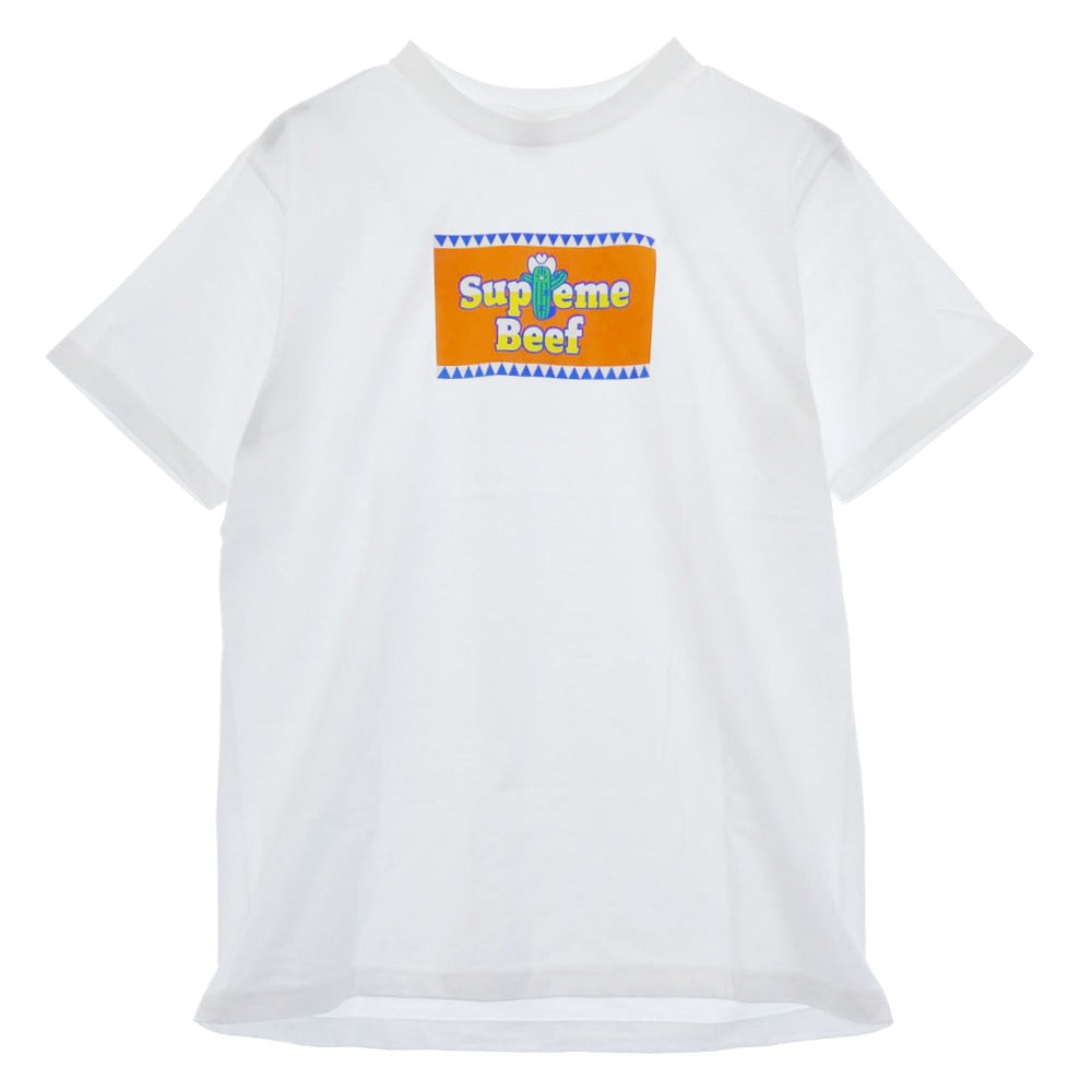 Supreme シュプリーム 25SS Beef Tee ビーフ 半袖 Tシャツ ホワイト系 M【極上美品】【中古】
