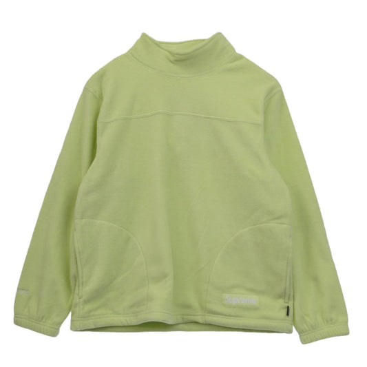 Supreme シュプリーム 22AW Polartec Mock Neck Pullover ポーラテック モックネック プルオーバー フリース ジャケット ライトグリーン系 S【美品】【中古】