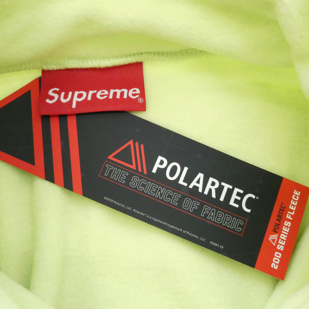 Supreme シュプリーム 22AW Polartec Mock Neck Pullover ポーラテック モックネック プルオーバー フリース ジャケット ライトグリーン系 S【美品】【中古】