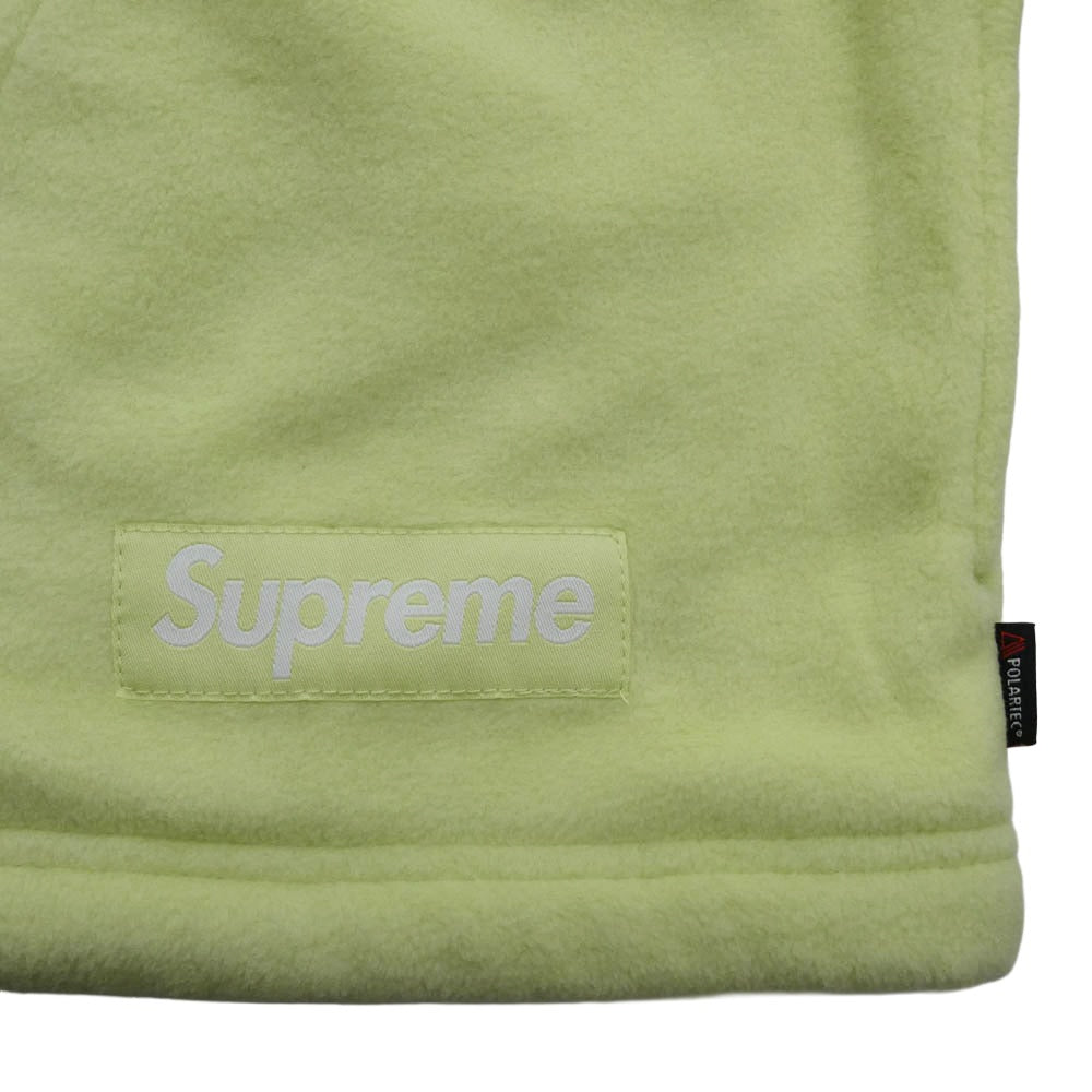 Supreme シュプリーム 22AW Polartec Mock Neck Pullover ポーラテック モックネック プルオーバー フリース ジャケット ライトグリーン系 S【美品】【中古】