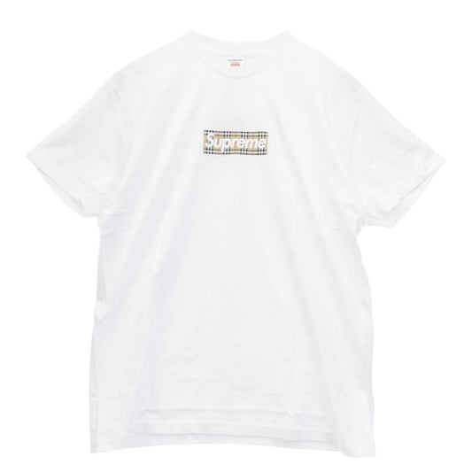 Supreme シュプリーム 22SS Box Logo Tee ボックスロゴ 半袖 Tシャツ バーバリー ホワイト系 L【極上美品】【中古】