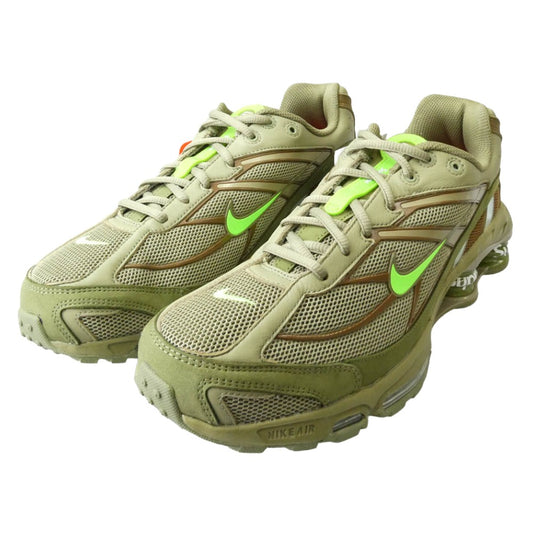 Supreme シュプリーム DN1615-200 【フェイクバスターズ鑑定済み】Shox Ride 2 Neutral Olive Electric Green-Pilgrim ショックスライド スニーカー グリーン系 28cm【新古品】【未使用】【中古】