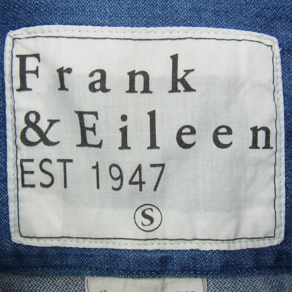 Frank&Eileen フランクアンドアイリーン 9920700025 LUKE FWD ルーク デニム 長袖シャツ インディゴブルー系 S【中古】