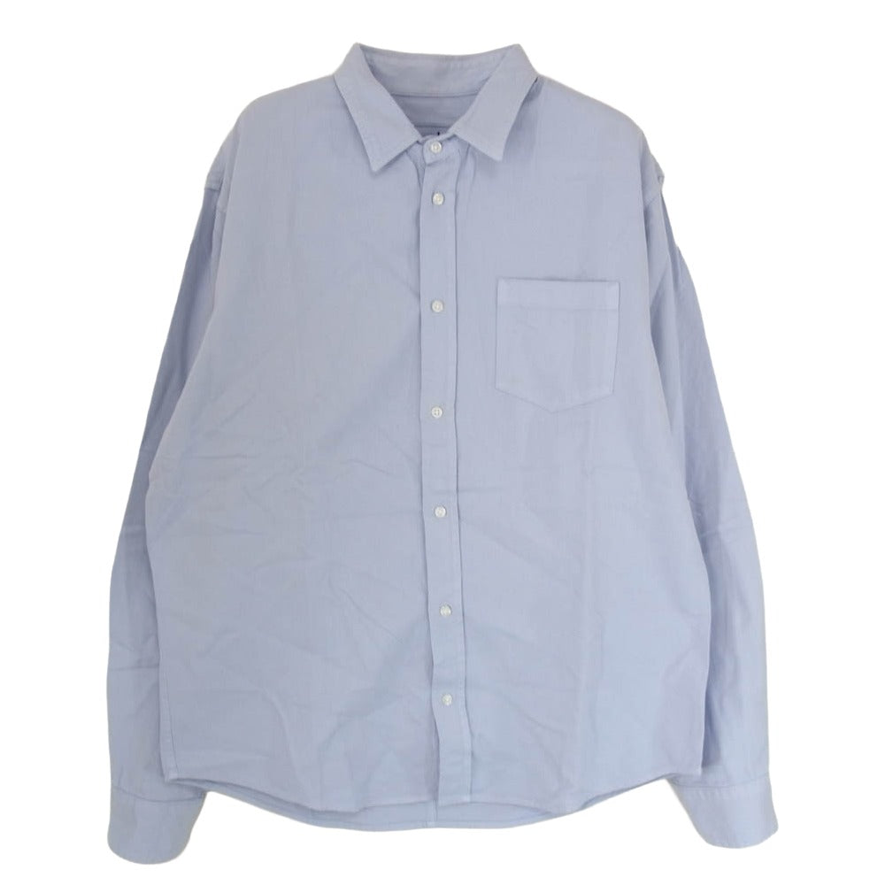 Frank&Eileen フランクアンドアイリーン 3520700146 Ron Herman別注 LUKE L/S SHIRT コットン 長袖シャツ ブルー系 M【中古】