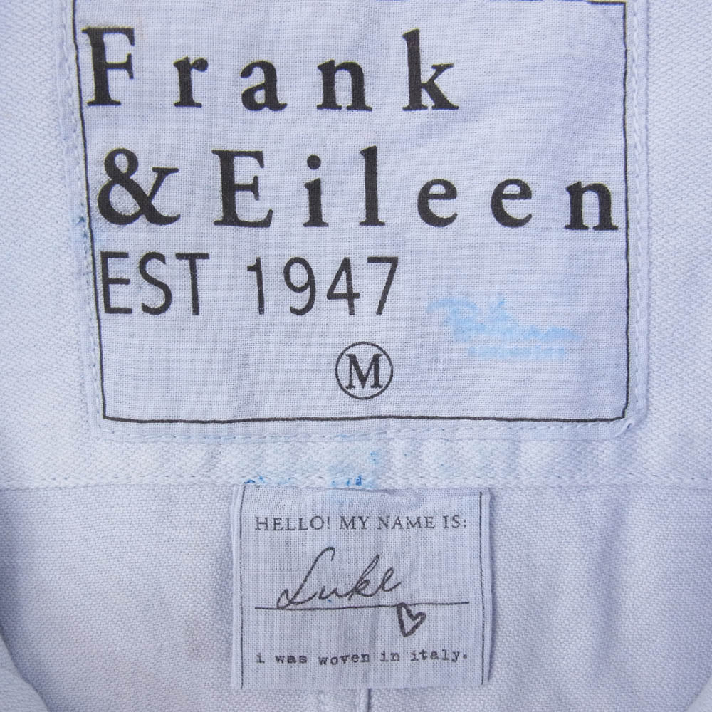 Frank&Eileen フランクアンドアイリーン 3520700146 Ron Herman別注 LUKE L/S SHIRT コットン 長袖シャツ ブルー系 M【中古】