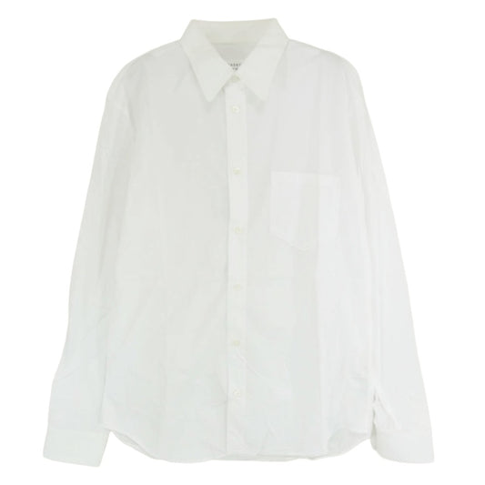 MAISON MARGIELA メゾンマルジェラ 18AW S50DL0359 S39545 10ライン コットン ポケット 長袖シャツ ホワイト系 39【中古】