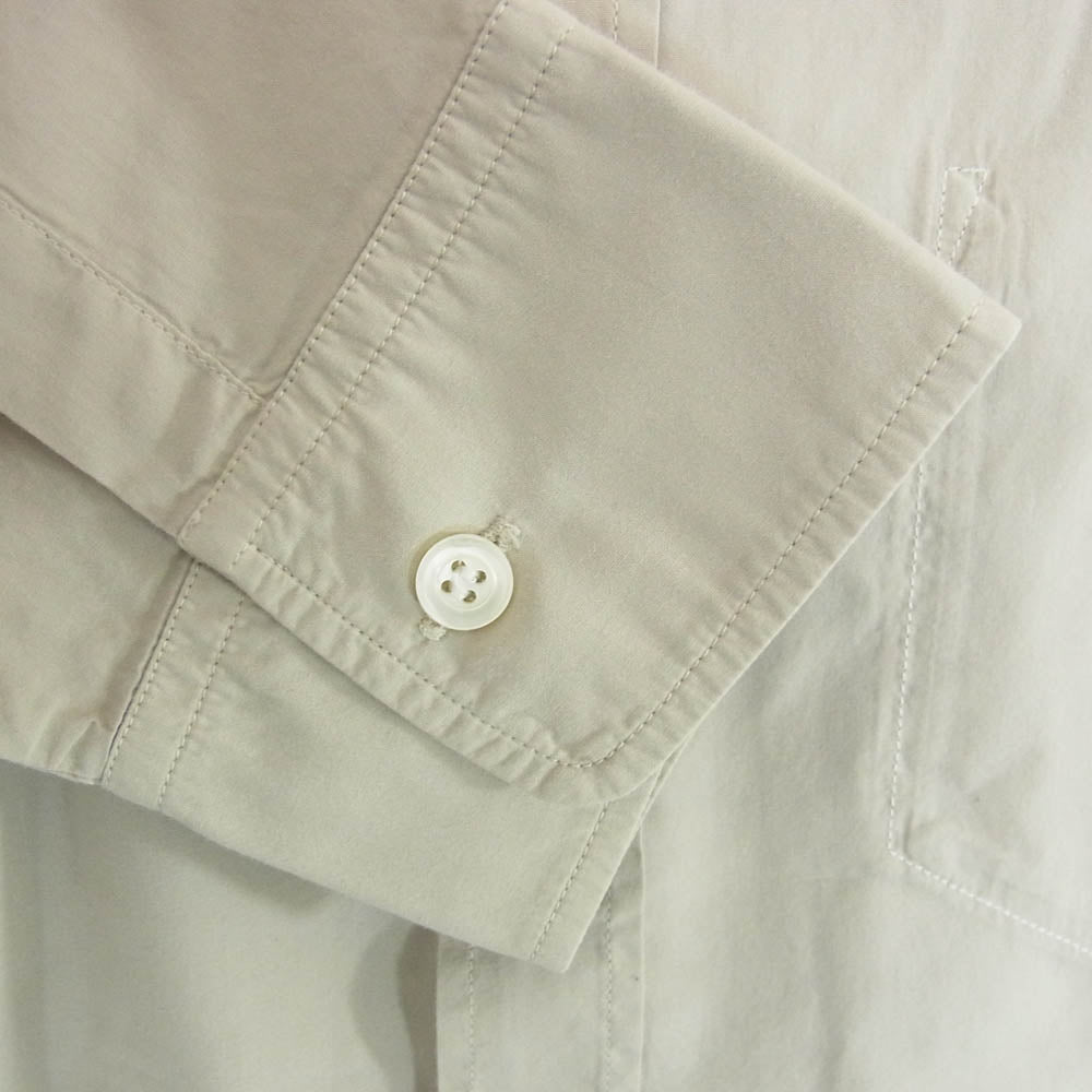 MAISON MARGIELA メゾンマルジェラ 20AW S50DL0393 S39545 10ライン SLIM FIT POPLIN SHIRT ガーメントダイ コットンポプリン スリム 長袖シャツ グレー系 39【中古】