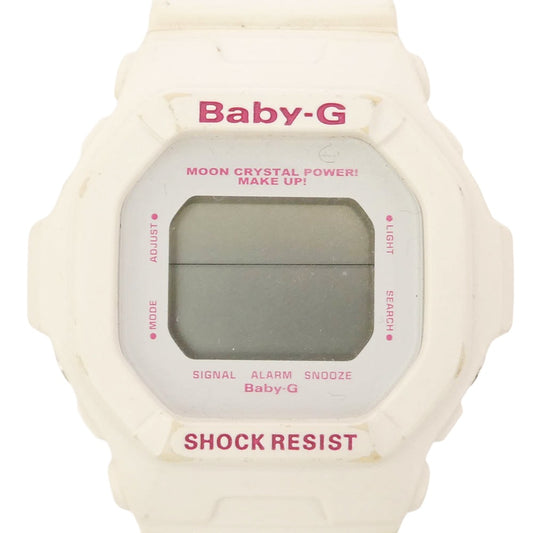 CASIO カシオ × 美少女戦士セーラームーン Baby-G ベビーG デジタル 腕時計 ウォッチ オフホワイト系【中古】