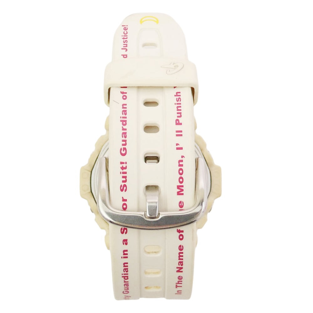 CASIO カシオ × 美少女戦士セーラームーン Baby-G ベビーG デジタル 腕時計 ウォッチ オフホワイト系【中古】