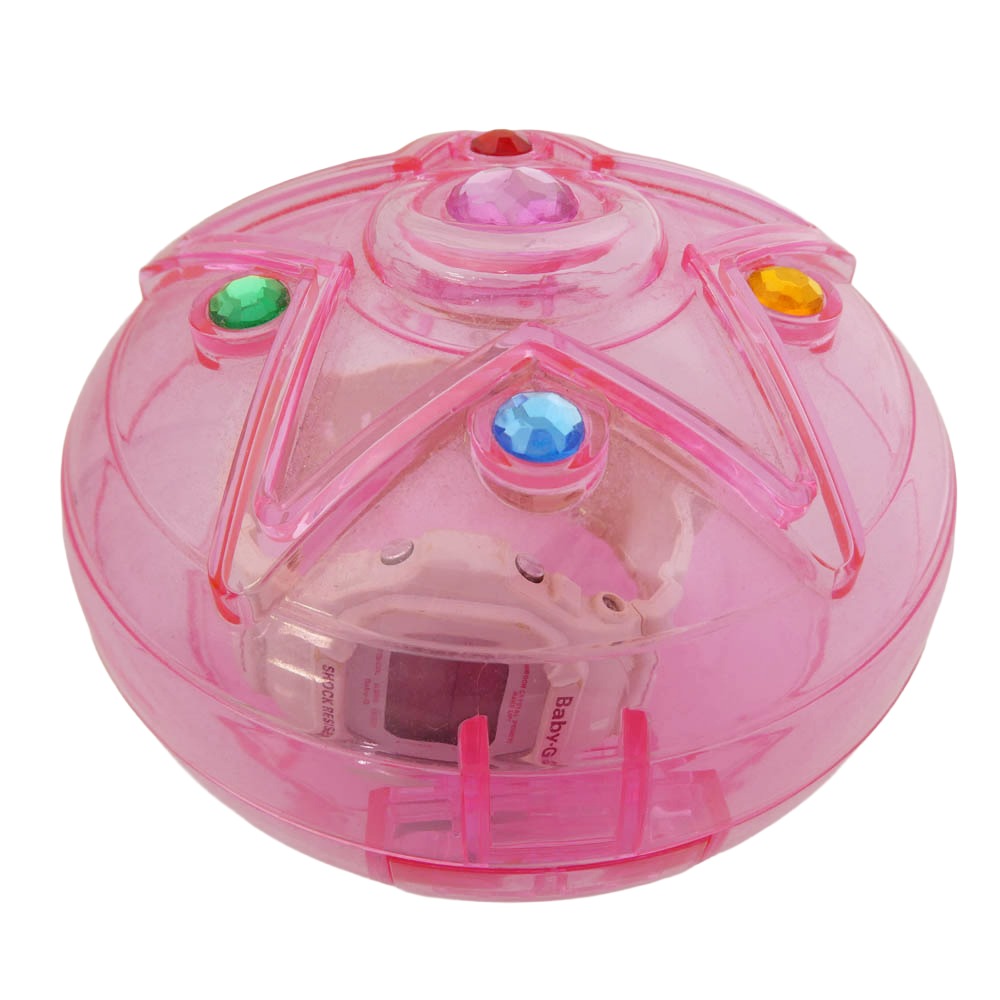 CASIO カシオ × 美少女戦士セーラームーン Baby-G ベビーG デジタル 腕時計 ウォッチ オフホワイト系【中古】