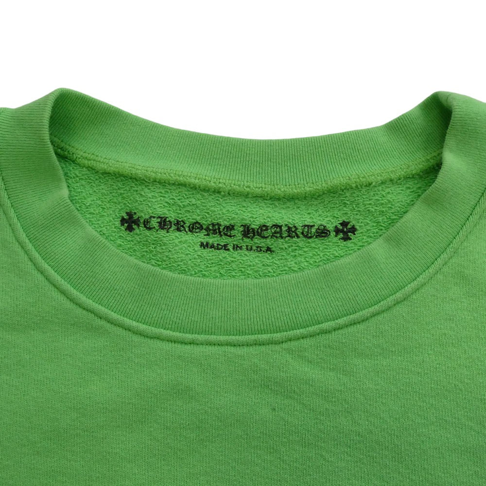 CHROME HEARTS クロムハーツ（原本無） × MATTY BOY SEX RECORDS マッティボーイ セックスレコード スウェット トレーナー グリーン系 XL【中古】