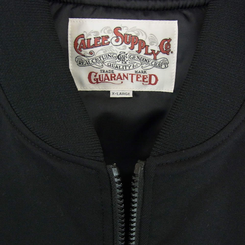 CALEE キャリー 24AW CL-24AW049 CHINO CLOTH REFLECTOR WIDE RIB JACKET チノ クロス リフレクター ワイド リブ ジャケット ブラック系 XL【美品】【中古】