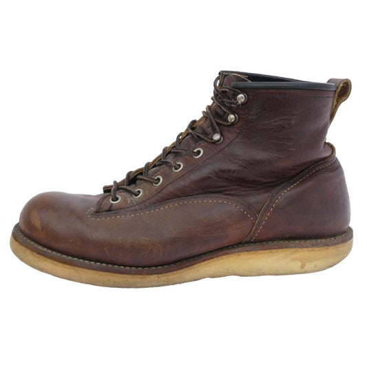 RED WING レッドウィング 2906 LINEMAN BOOTS ラインマン ブーツ ブラウン系 US8.5【中古】