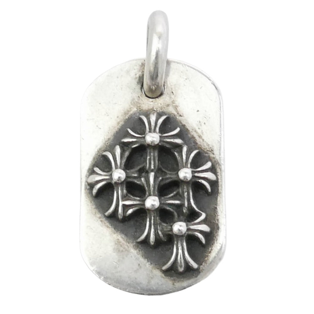 CHROME HEARTS クロムハーツ（原本無） RAISED CEM CRS DOG TAG レイズド セメタリークロス ドッグタグ ペンダントトップ シルバー系【中古】