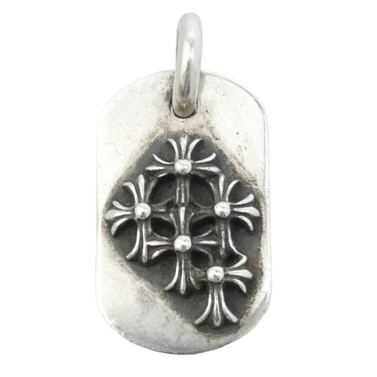 CHROME HEARTS クロムハーツ（原本無） RAISED CEM CRS DOG TAG レイズド セメタリークロス ドッグタグ ペンダントトップ シルバー系【中古】