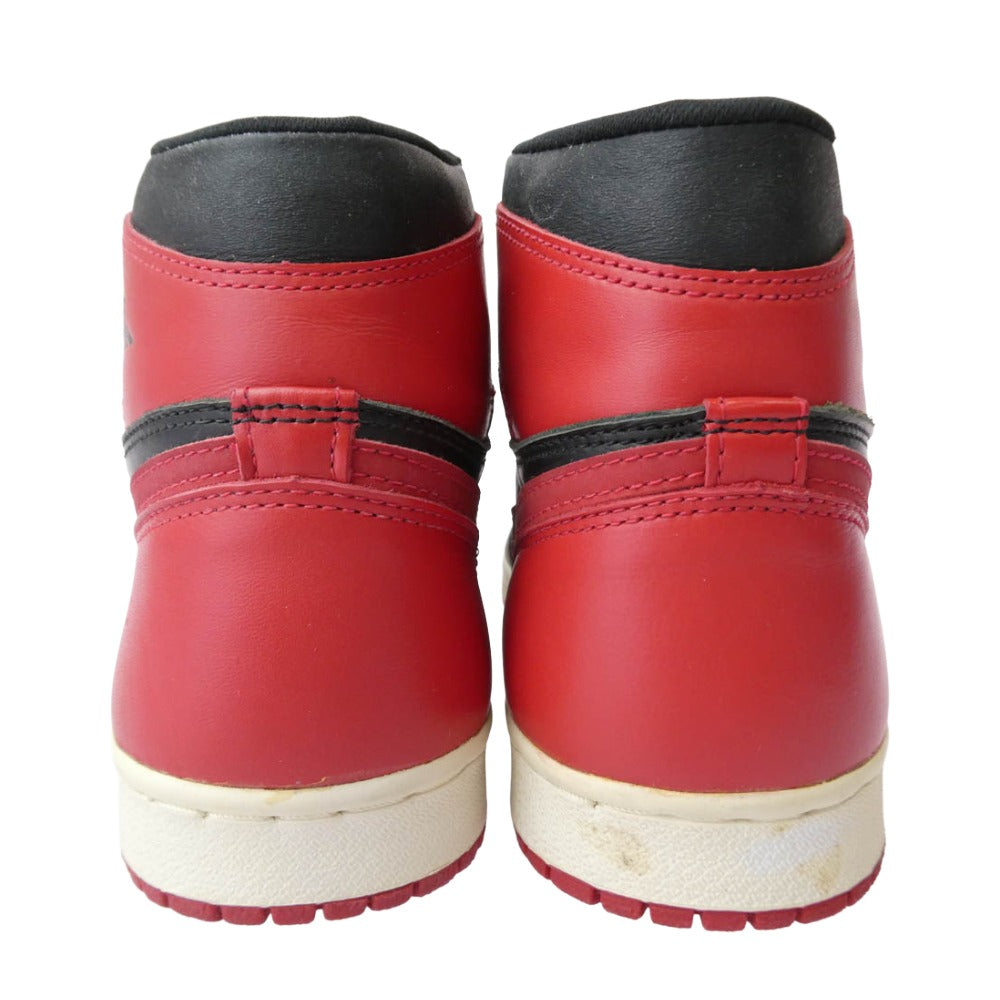 NIKE ナイキ 130207-061 94年製 AIR JORDAN 1 HIGH Bred AJ1 エアジョーダン ハイ ブレッド ハイカット スニーカー ブラック系 レッド系 27cm【中古】