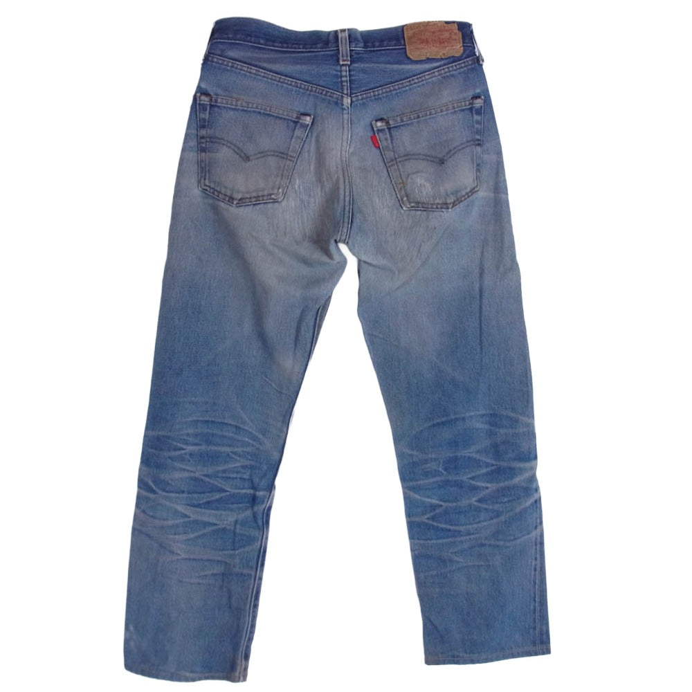 Levi's リーバイス 501 赤耳 サークルR ボタン裏刻印524 黒カンヌキ デニム パンツ ブルー系 W29L38【中古】