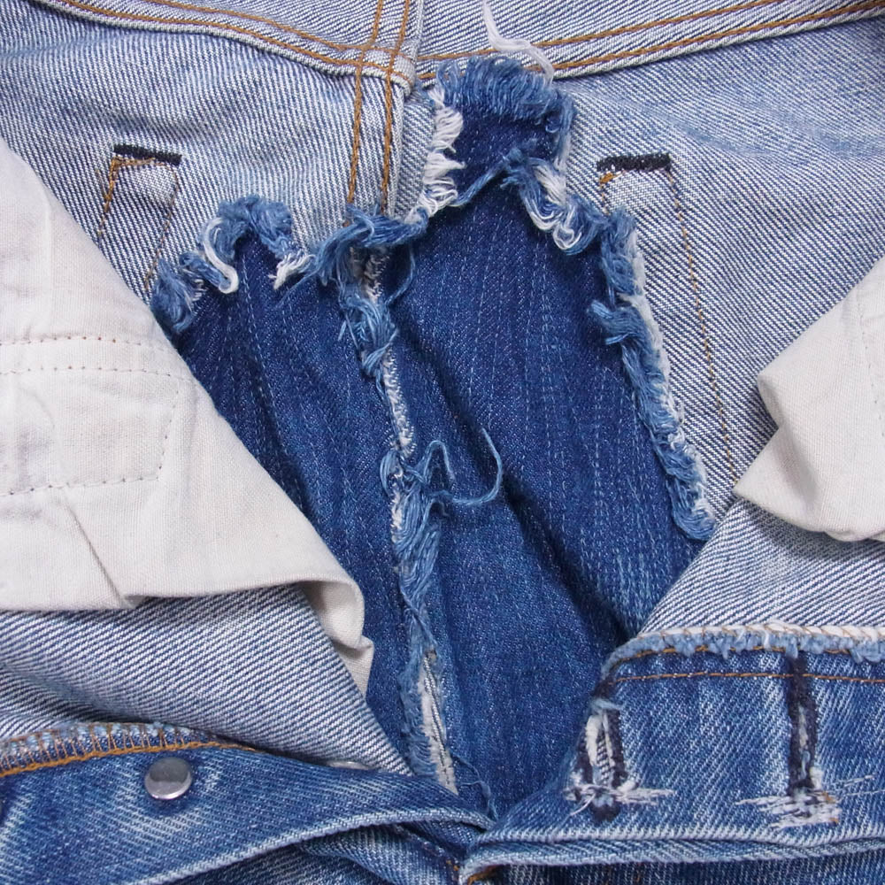 Levi's リーバイス 501 赤耳 サークルR ボタン裏刻印524 黒カンヌキ デニム パンツ ブルー系 W29L38【中古】