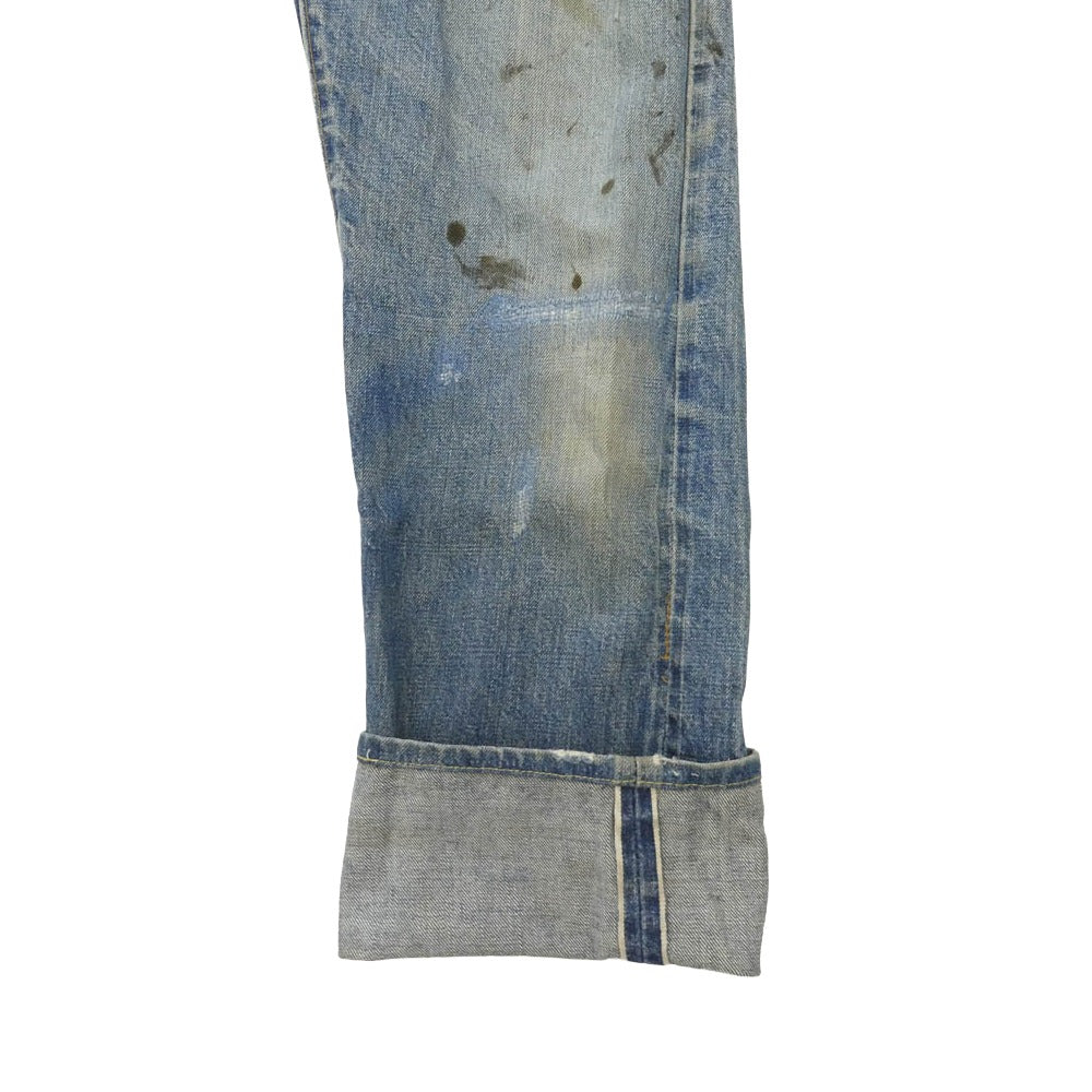 Levi's リーバイス 501 66前期 small e ボタン裏刻印6 平行ステッチ デニム パンツ インディゴブルー系 表記無し【中古】