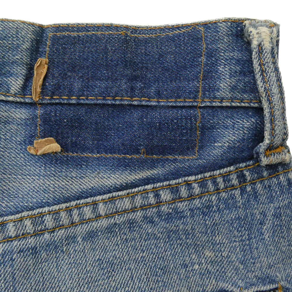 Levi's リーバイス 501 66前期 small e ボタン裏刻印6 平行ステッチ デニム パンツ インディゴブルー系 表記無し【中古】