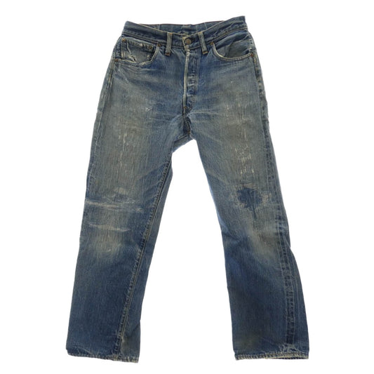 Levi's リーバイス 501 66前期 BIG E ボタン裏刻印6 平行ステッチ デニム パンツ インディゴブルー系 表記無し【中古】