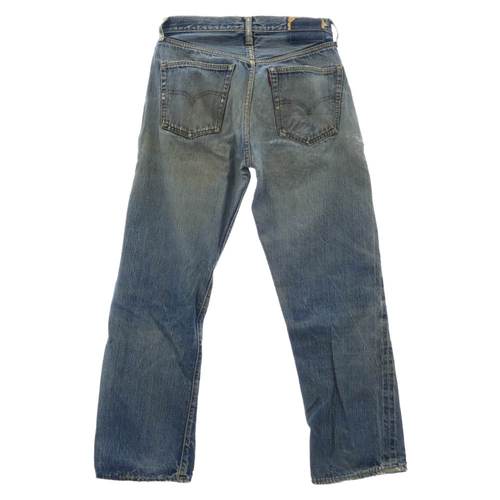 Levi's リーバイス 501 66前期 BIG E ボタン裏刻印6 平行ステッチ デニム パンツ インディゴブルー系 表記無し【中古】