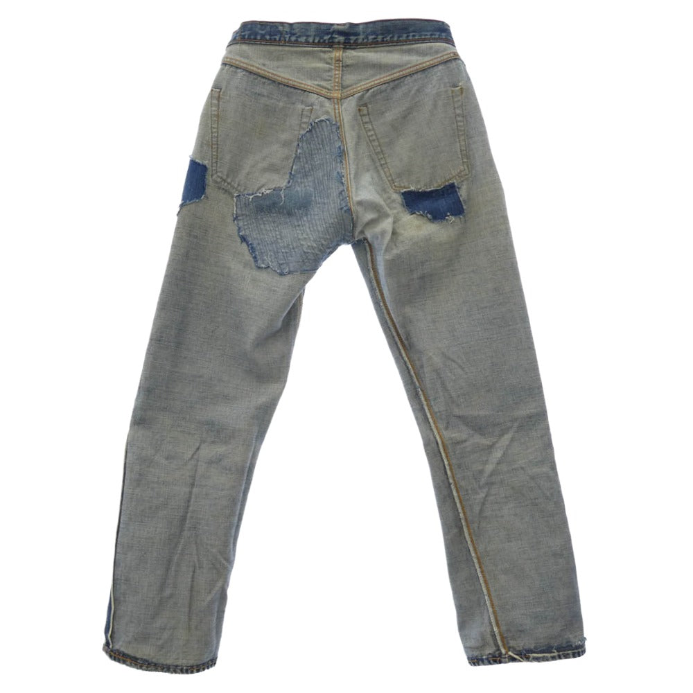 Levi's リーバイス 501 66前期 BIG E ボタン裏刻印6 平行ステッチ デニム パンツ インディゴブルー系 表記無し【中古】