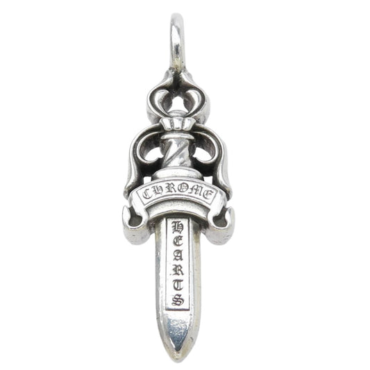 CHROME HEARTS クロムハーツ（原本無） DOUBLE DAGGER ダブルダガー ペンダント シルバー ネックレス トップ シルバー系【中古】