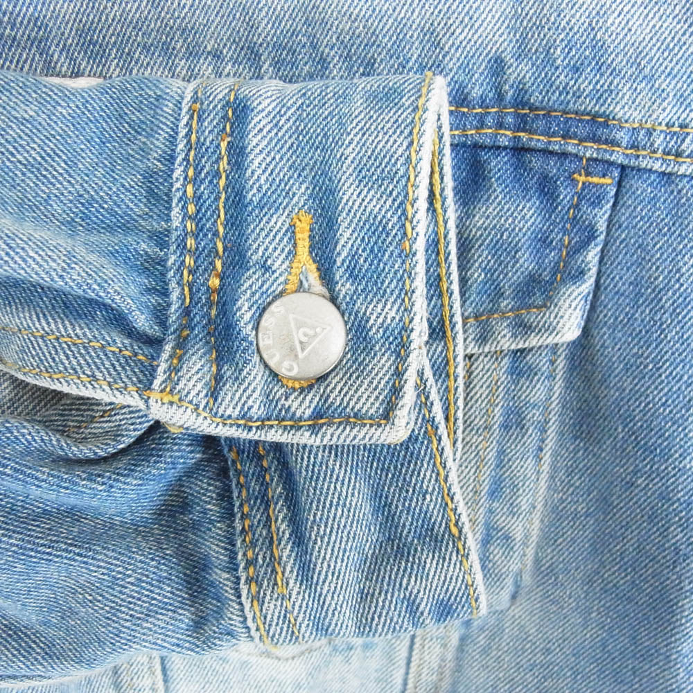 Guess ゲス M73XN1R2IB5 1981 OVERSIZED DENIM JACKET バック ロゴワッペン オーバーサイズ デニムジャケット インディゴブルー系 XL【美品】【中古】