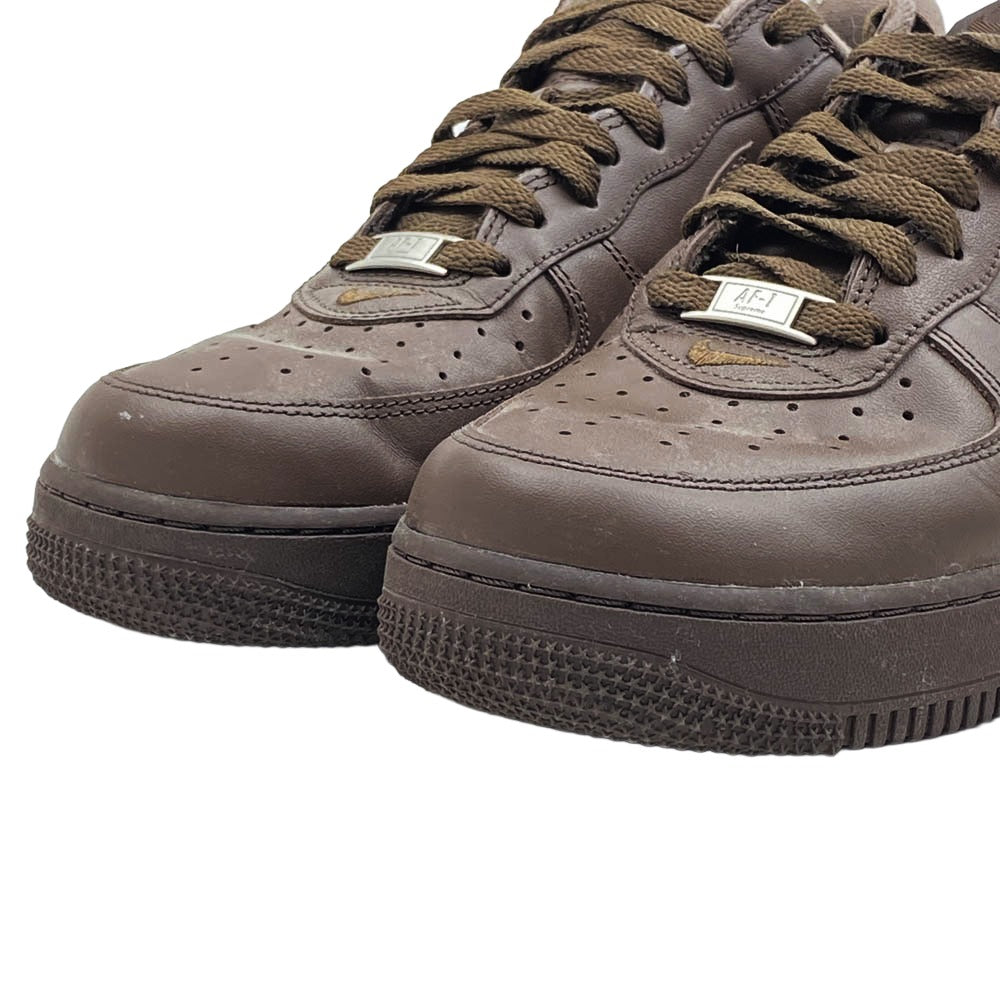 Supreme シュプリーム CU9225-200 Nike ナイキ Air Force 1 Low Baroque Brown エアフォース1 ローカットスニーカー ブラウン系 27cm【中古】