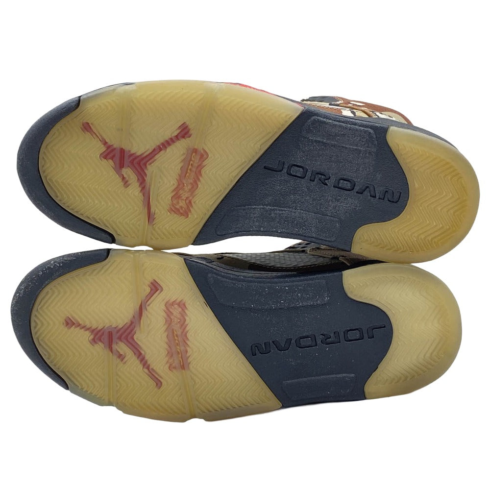 Supreme シュプリーム 824371-201 Air Jordan 5 Retro Desert Camo エアジョーダン 5 レトロ デザート カモ ハイカット スニーカー ベージュ系 ブラウン系 27cm【美品】【中古】