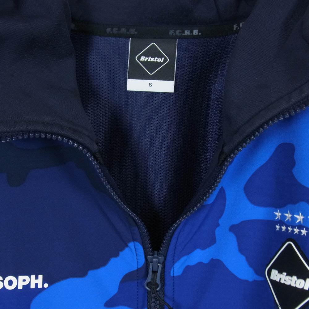 F.C.R.B. エフシーアールビー 21AW FCRB-212061 VENTILATION HOODIE ベンチレーション ジップアップ フーディー パーカー ブルゾン ブルー系 S【中古】