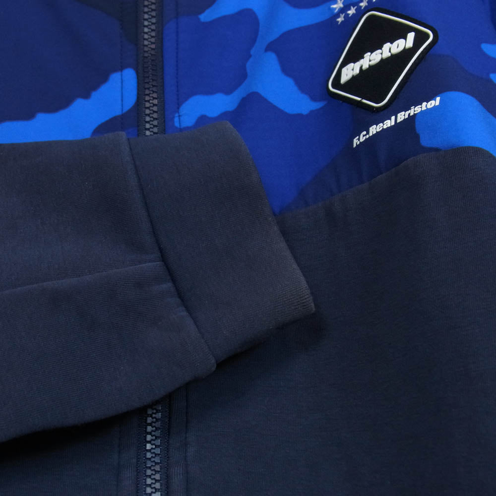 F.C.R.B. エフシーアールビー 21AW FCRB-212061 VENTILATION HOODIE ベンチレーション ジップアップ フーディー パーカー ブルゾン ブルー系 S【中古】