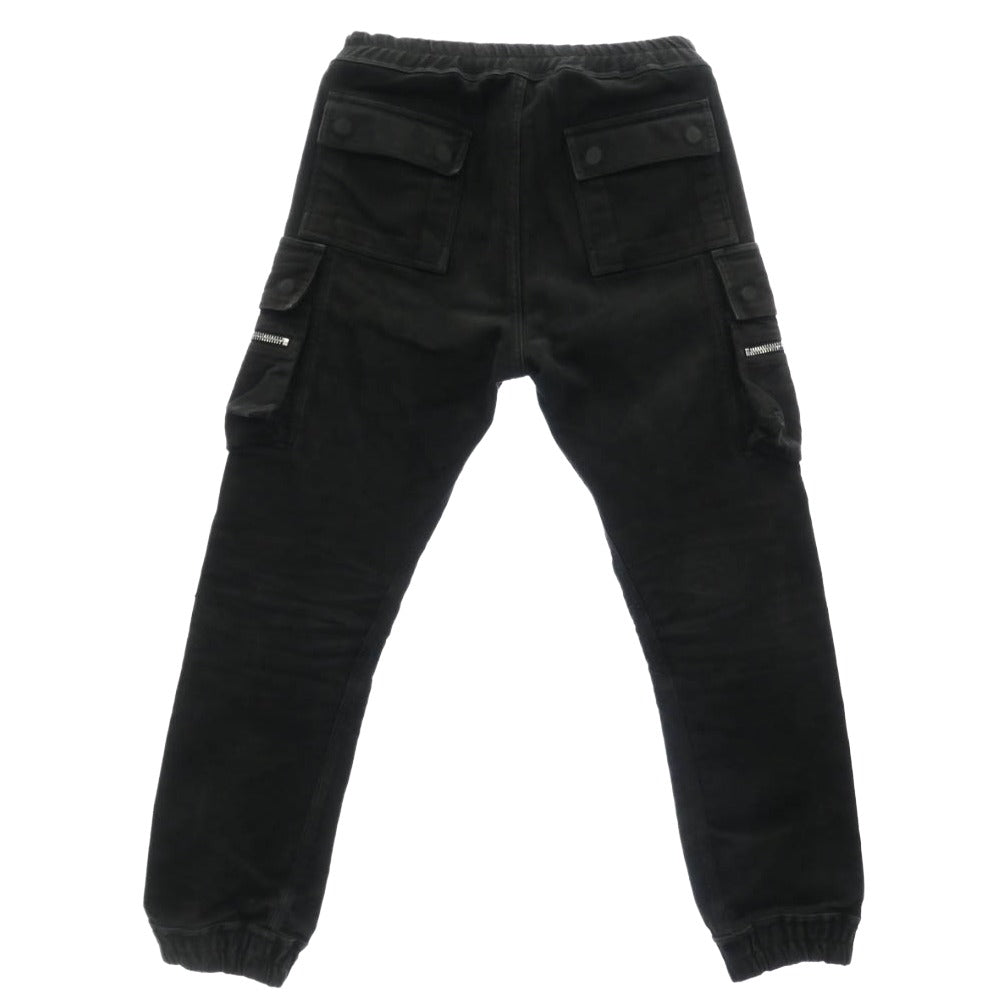 Rick Owens リックオウエンス 23AW RU02C7396-TB MASTODON CARGO マストドン カーゴ ドローストリング仕様 ブラック パンツ ブラック系 48【中古】