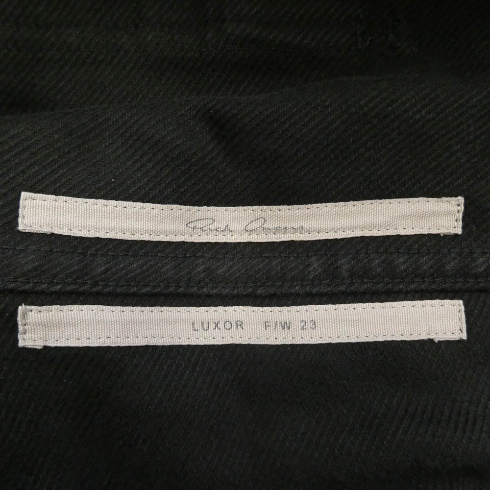 Rick Owens リックオウエンス 23AW RU02C7396-TB MASTODON CARGO マストドン カーゴ ドローストリング仕様 ブラック パンツ ブラック系 48【中古】
