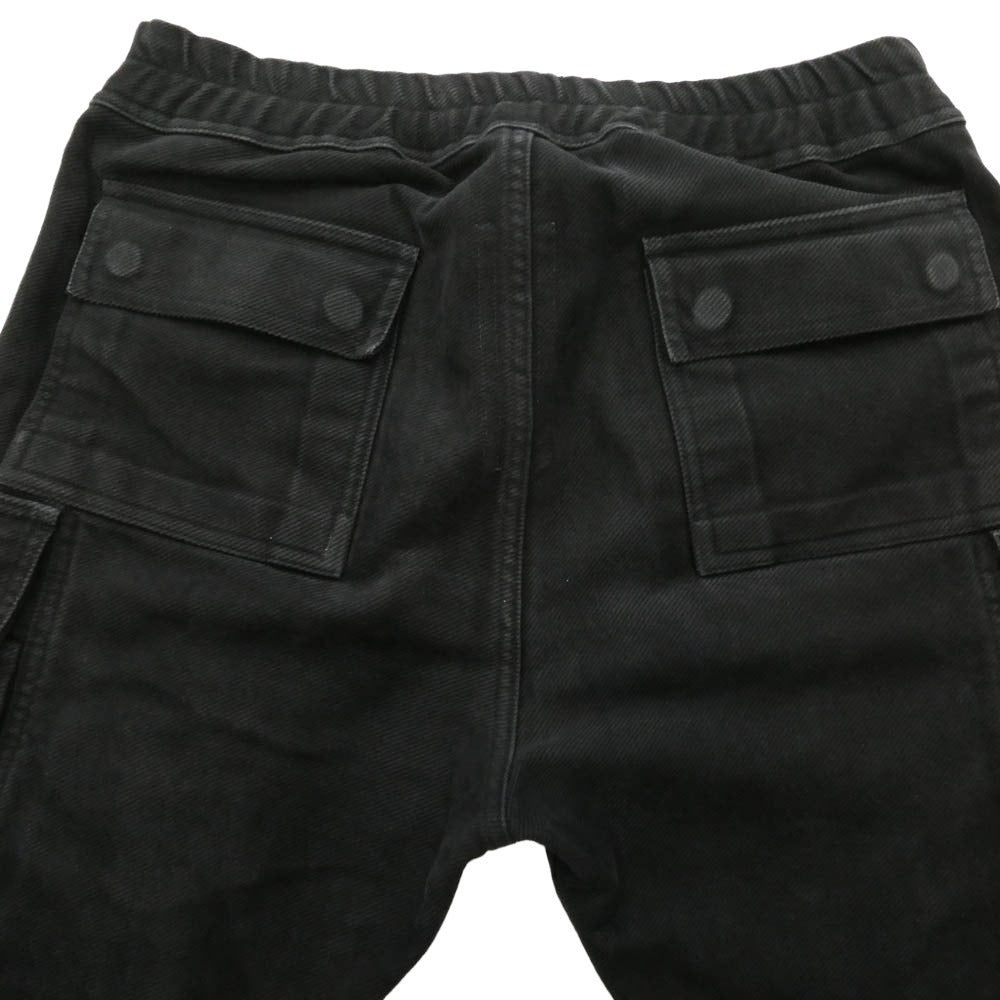 Rick Owens リックオウエンス 23AW RU02C7396-TB MASTODON CARGO マストドン カーゴ ドローストリング仕様 ブラック パンツ ブラック系 48【中古】