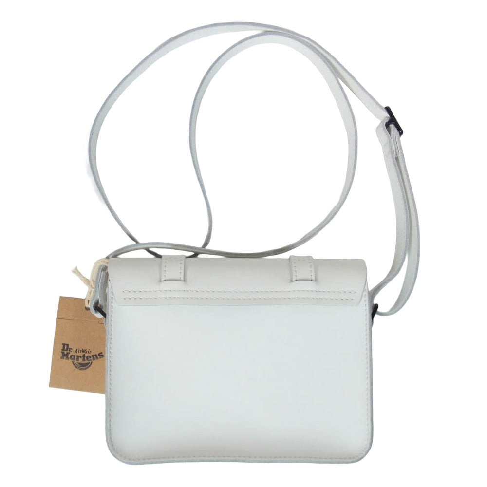 Dr.Martens ドクターマーチン AC917122 7 インチ サッチェル レザー ショルダー バッグ ホワイト系【新古品】【未使用】【中古】