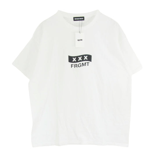 GOD SELECTION XXX ゴッドセレクション GX-S25-12FST-05 FRAGMENT T-Shirt フラグメント Tシャツ ホワイト系 XL【新古品】【未使用】【中古】